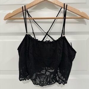 🆕 Aerie | Black Lace Bra Top - Size M.